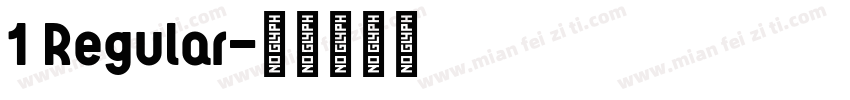 1 Regular字体转换